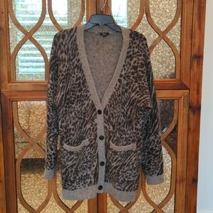 Rails Oslo Animal Print Sweater Size Small